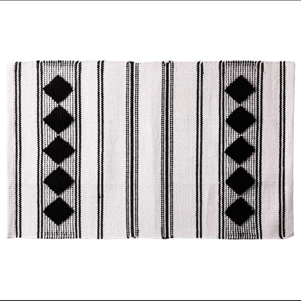 CARAVAN HOME Diamond Woven Rug NEW